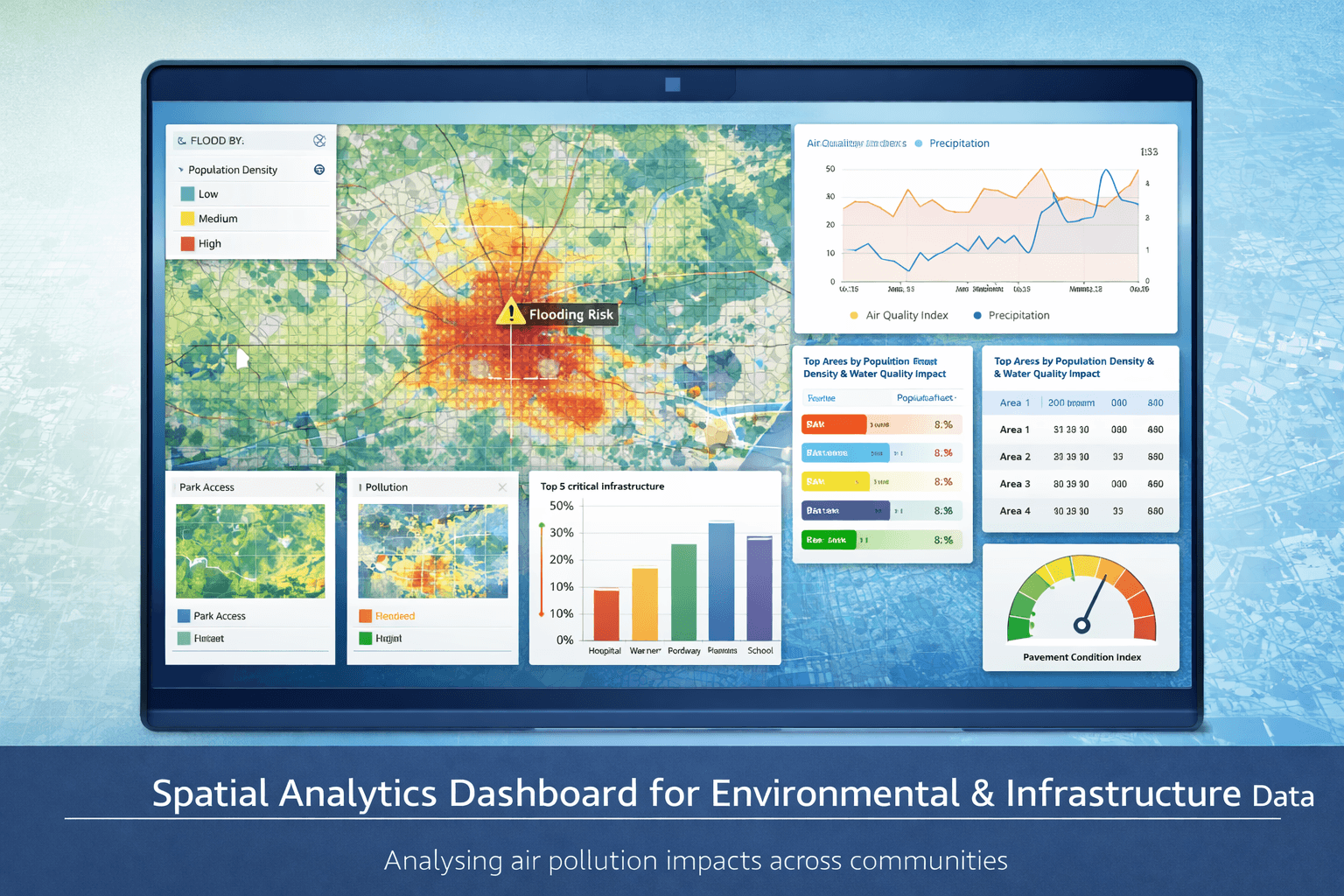 Interactive Spatial Analytics and Decision-Support Dashboard